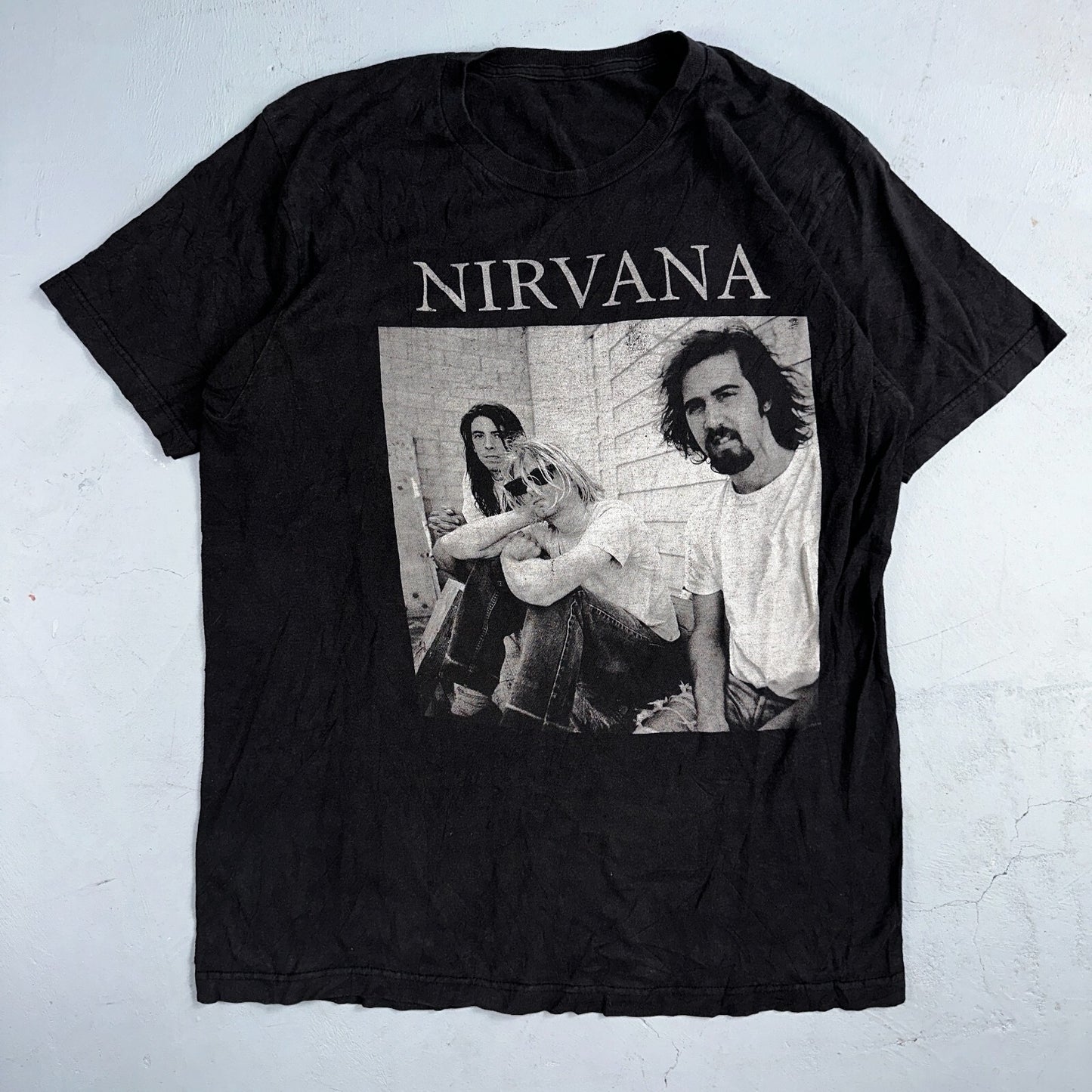 Nirvana Grunge Punk Rock VTG Style T Shirt Y2K Music Band Promo Kurt Cobain Art