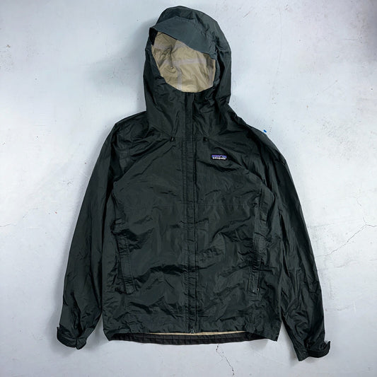 Patagonia Torrentshell Jacket Mens S Green H2No Hooded Hiking Outdoor Shell