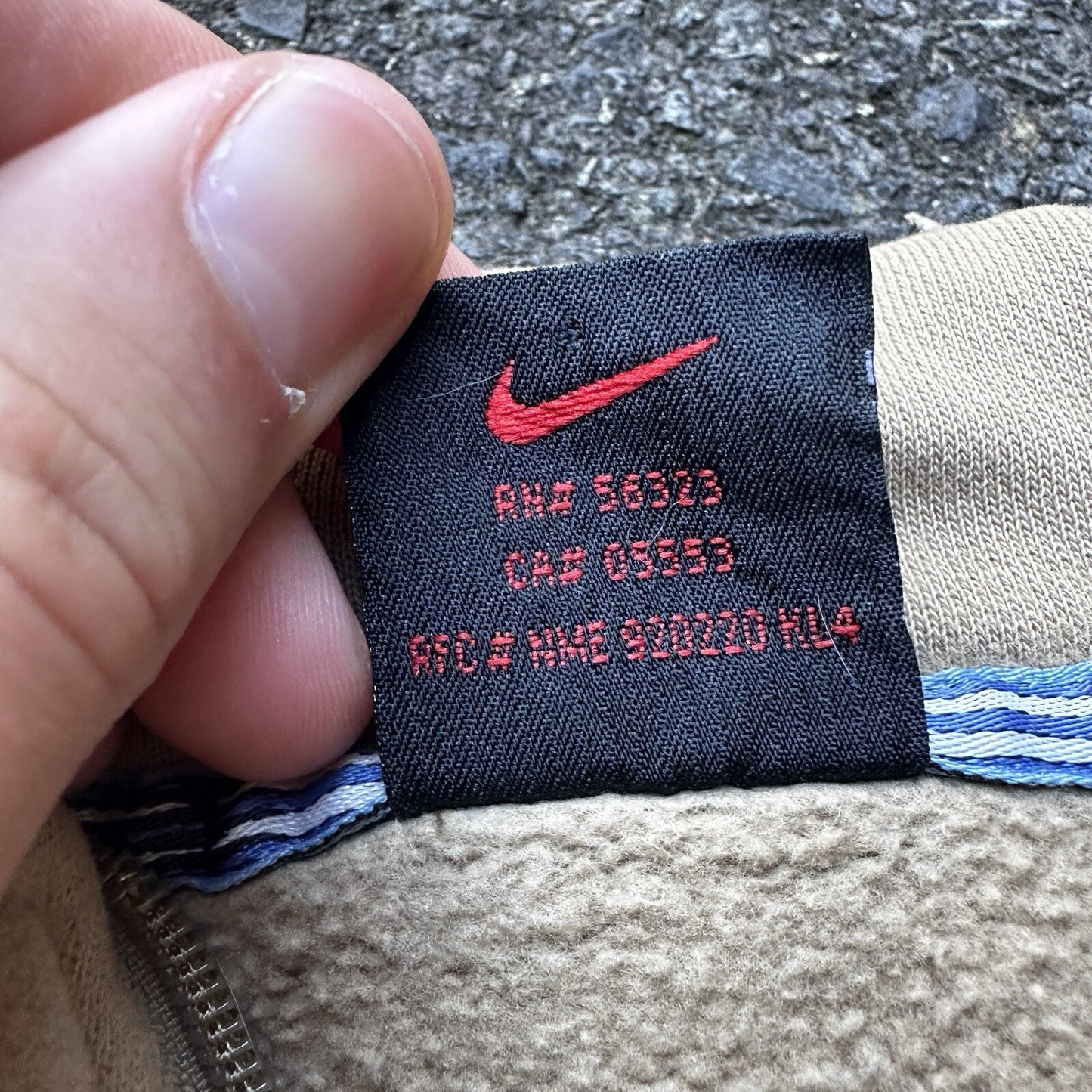 Nike VTG 90's L Mini Swoosh Sweatshirt Pullover 1/4 Zip Jacket Shirt Elite Run