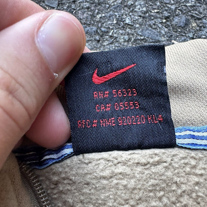 Nike VTG 90's L Mini Swoosh Sweatshirt Pullover 1/4 Zip Jacket Shirt Elite Run