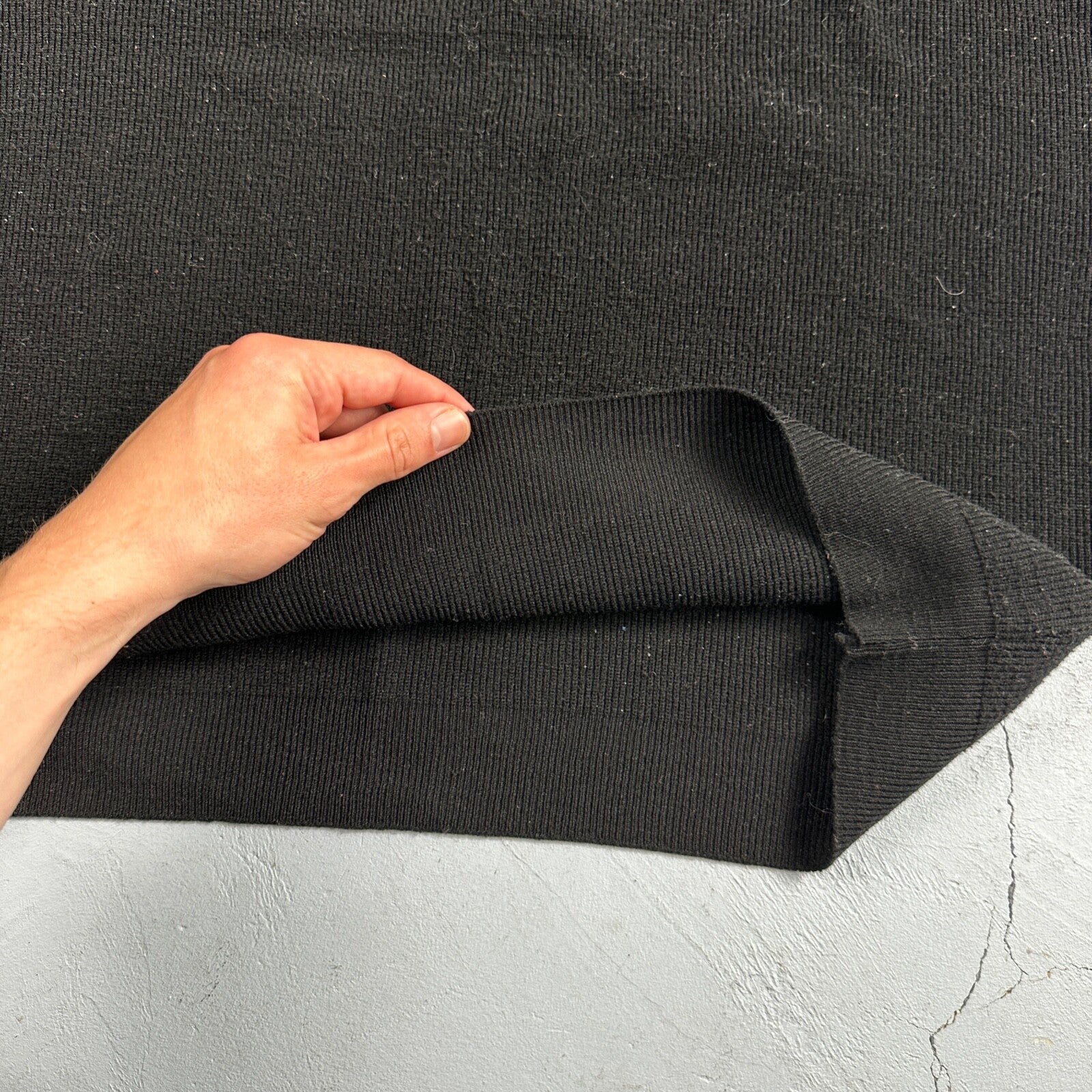 Black Cute Womens Knit No Sleeve Sweater 70s 80s Basic Essentials Look