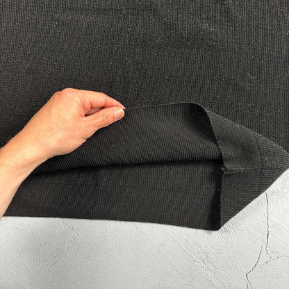 Black Cute Womens Knit No Sleeve Sweater 70s 80s Basic Essentials Look