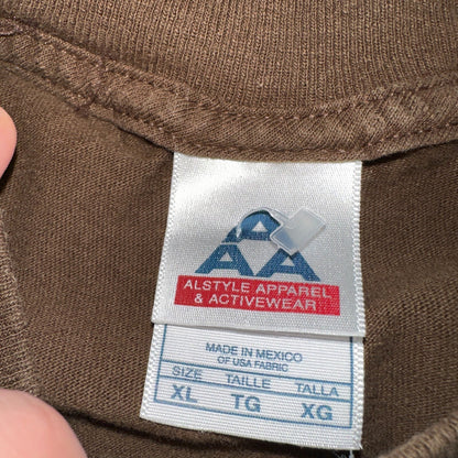 Lucky Charms VTG T Shirt Leprechaun Cereal Promo General Mills Rap XL Brown