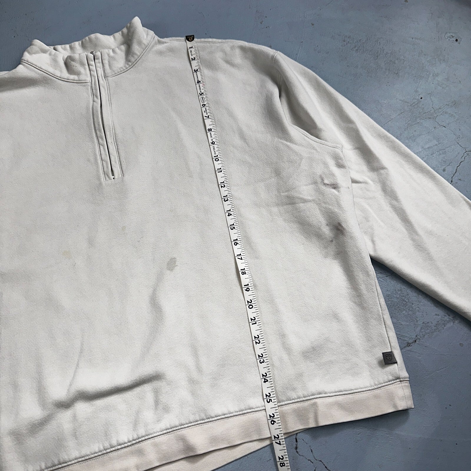 Nike Sweatshirt Mens 2XL White Pull Over Quarter Zip Golf Vintage Y2K