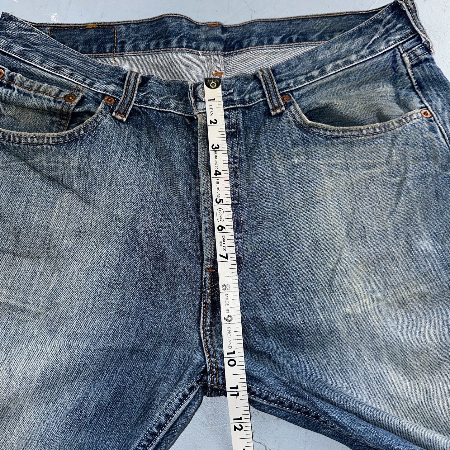 Levis 501 Vintage Y2K XX Straight Leg Jeans Blue Med Wash 33x32 Act 33x30