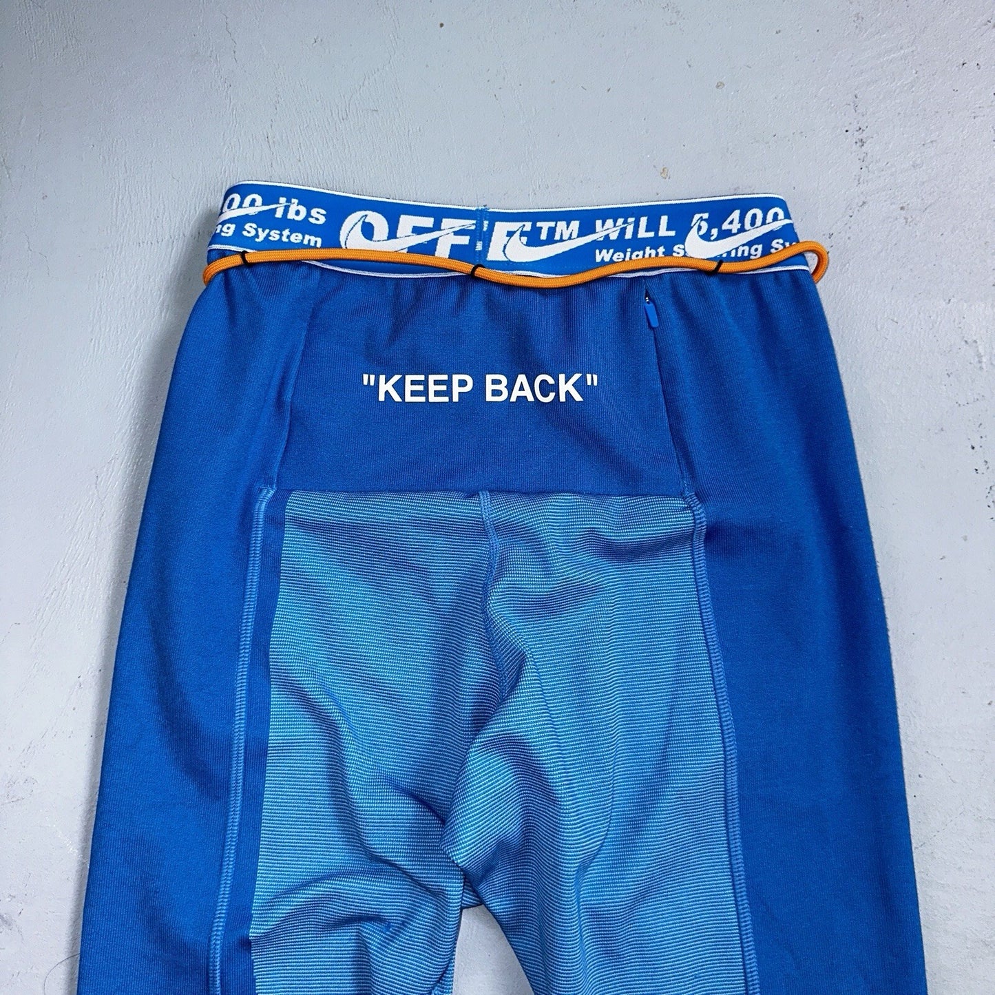 OFF-WHITE  x NIKE Training Leggings Tape Band Sweatpants Small Virgil Abloh Gym