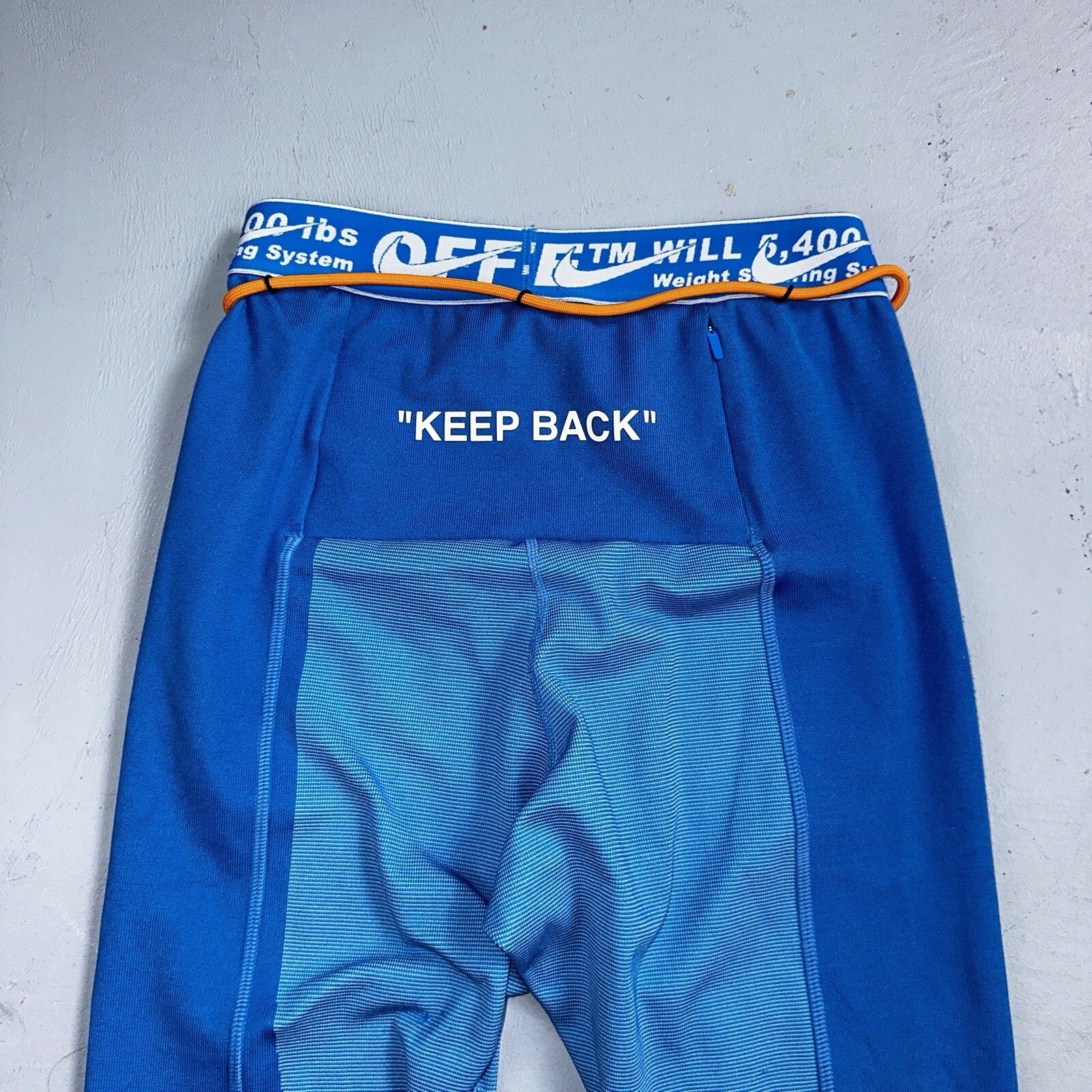 OFF-WHITE  x NIKE Training Leggings Tape Band Sweatpants Small Virgil Abloh Gym