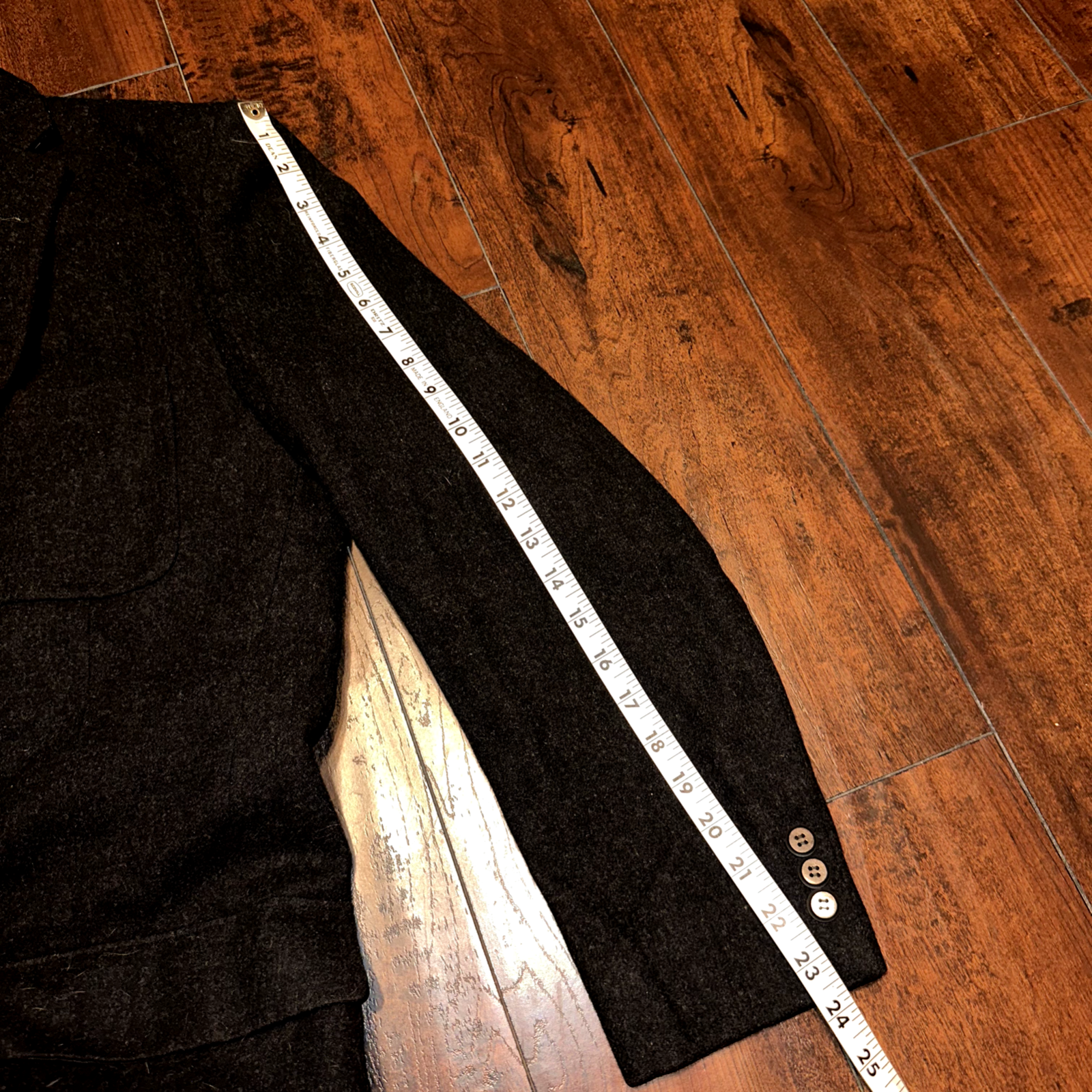 VTG 60s Amalgamated Union Made USA Wool Jacket Suit 42 1960s Blazer Black