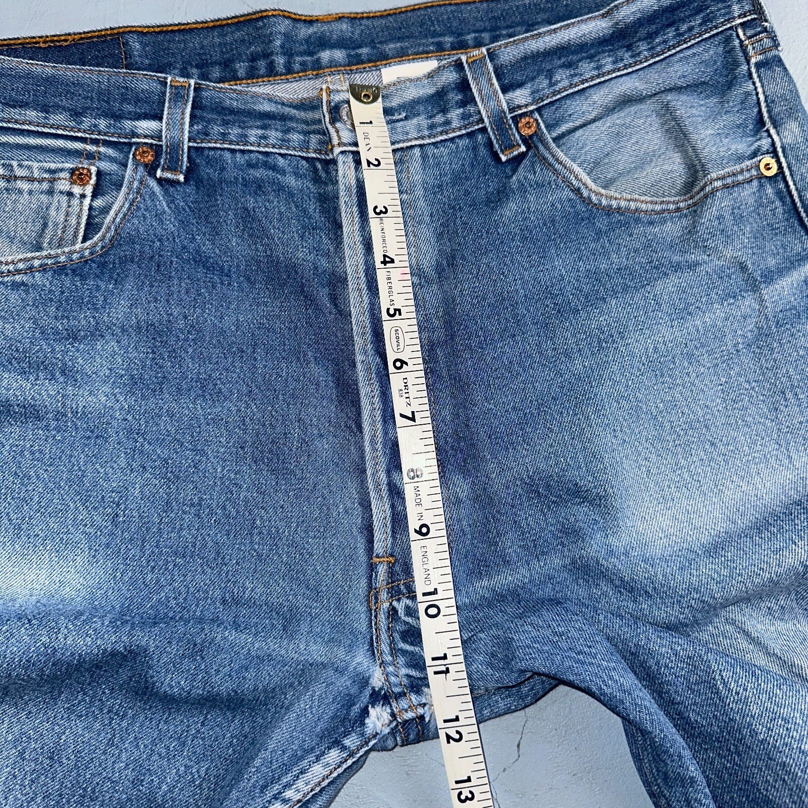 Levis 501 Vintage Y2K Mexico Straight Leg Jeans 36x36 90s Med Wash Act 36x32