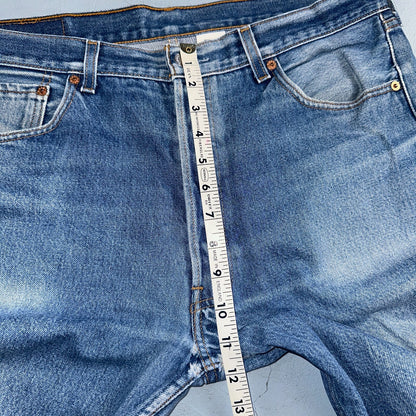 Levis 501 Vintage Y2K Mexico Straight Leg Jeans 36x36 90s Med Wash Act 36x32