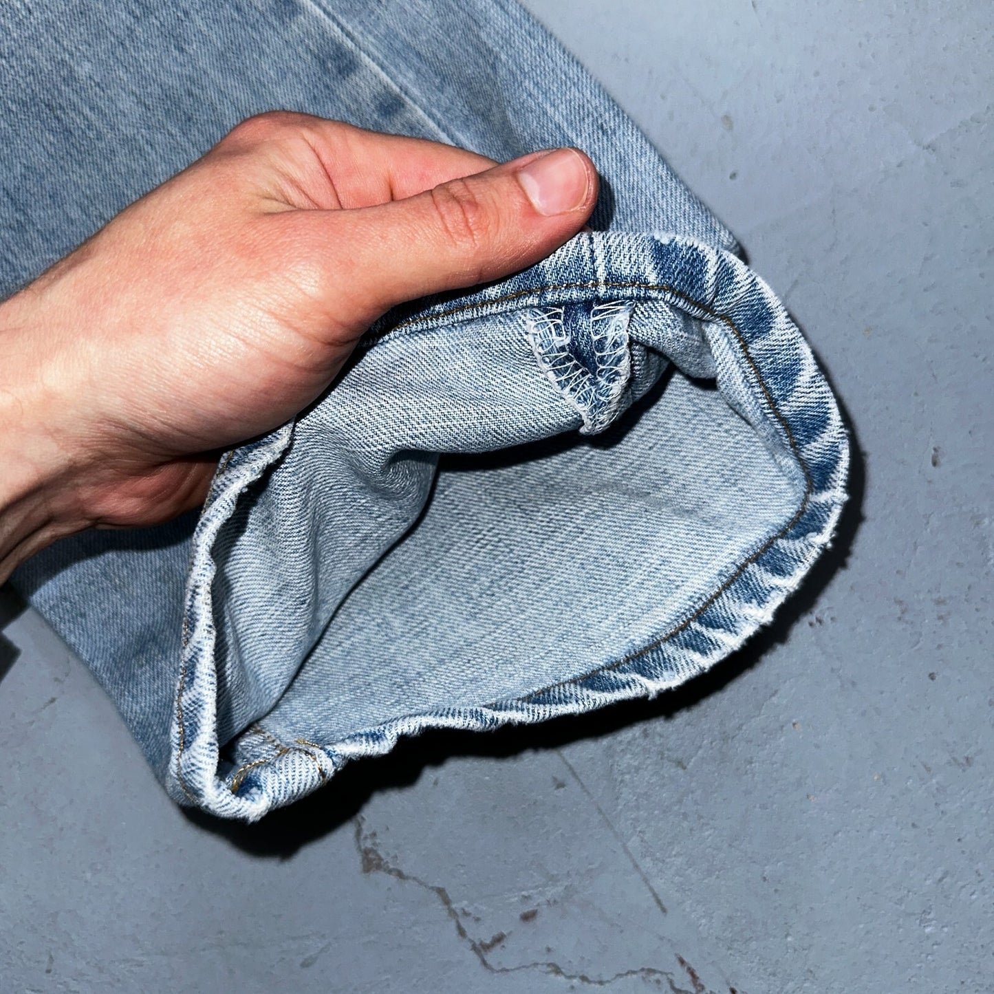 Levis 501 Vintage Y2K XX Straight Leg Jeans Blue Light Wash 34x34 Act 32x31