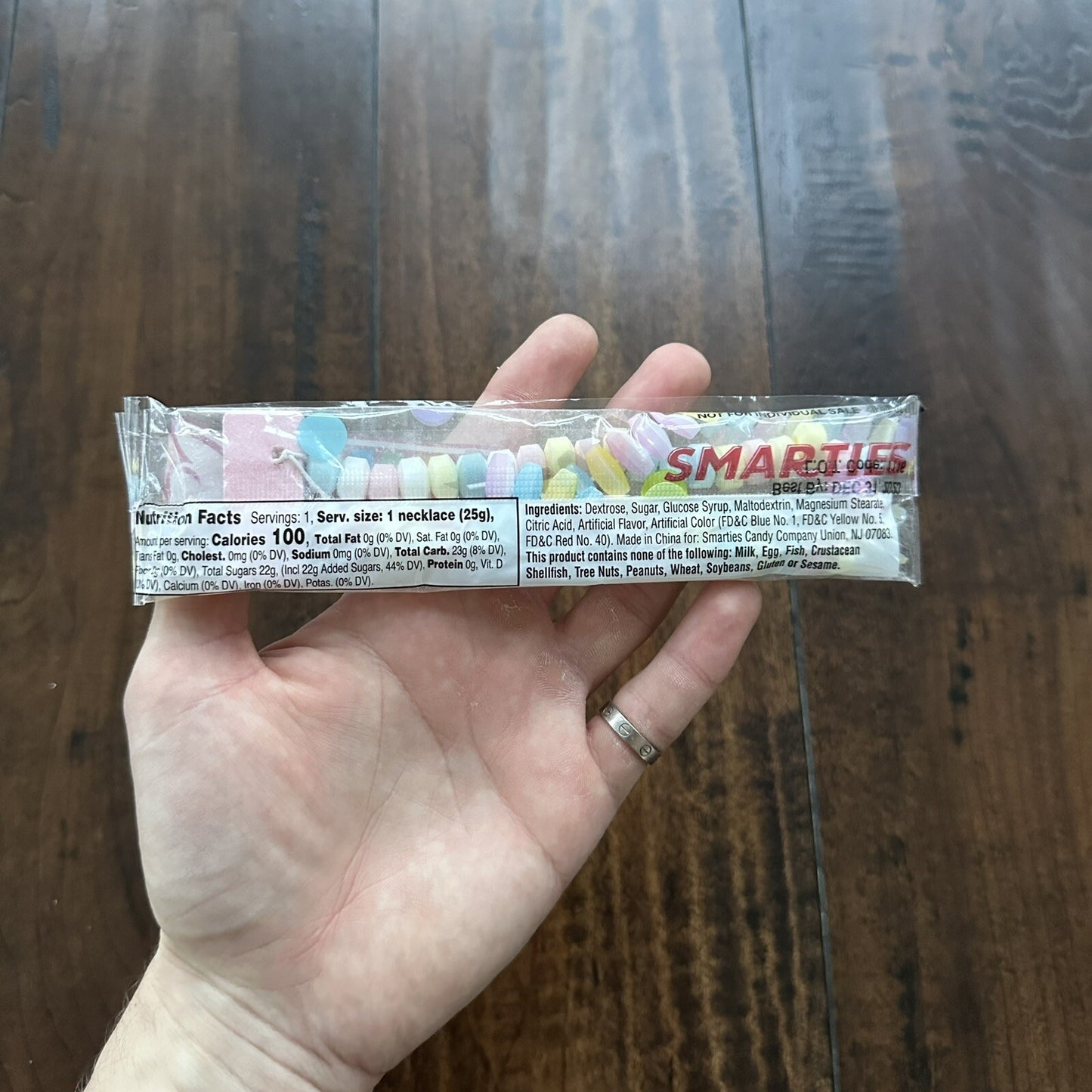 Supreme Smarties Candy Necklace Do Not Eat Collectible & Display Only SS22 Gift