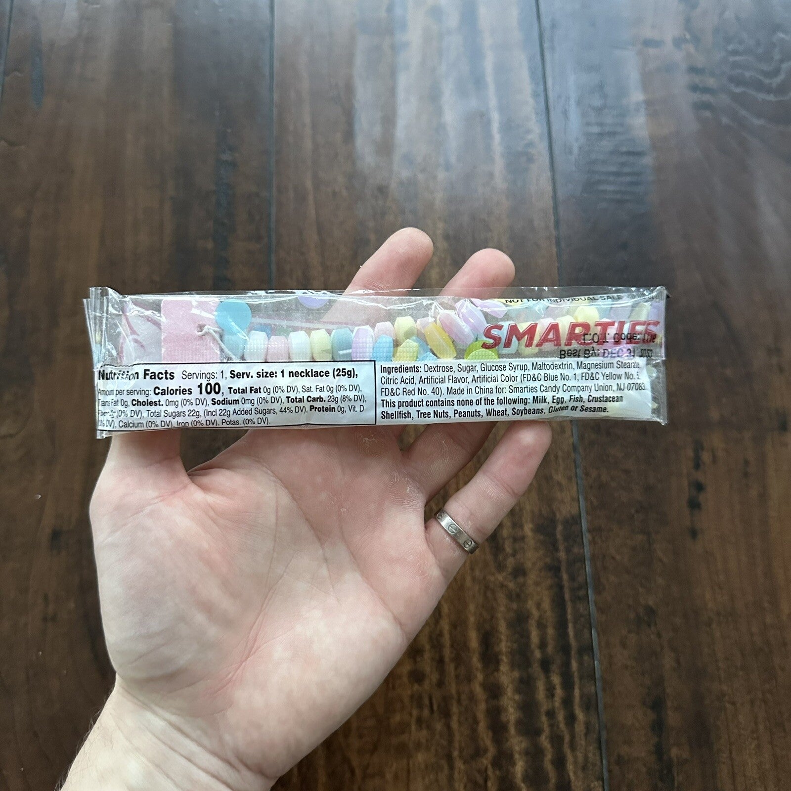 Supreme Smarties Candy Necklace Do Not Eat Collectible & Display Only SS22 Gift