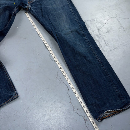 Levis 501 Y2K XX Straight Leg Jeans Blue VTG Med Wash 36x32 Act 35x30