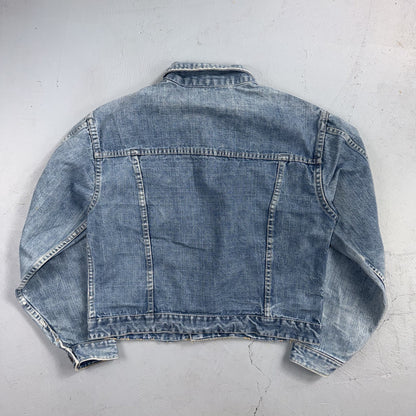 VTG Penneys Ranch Craft Selvedge Denim Jacket Cotton Type 2 Rockabilly 60s