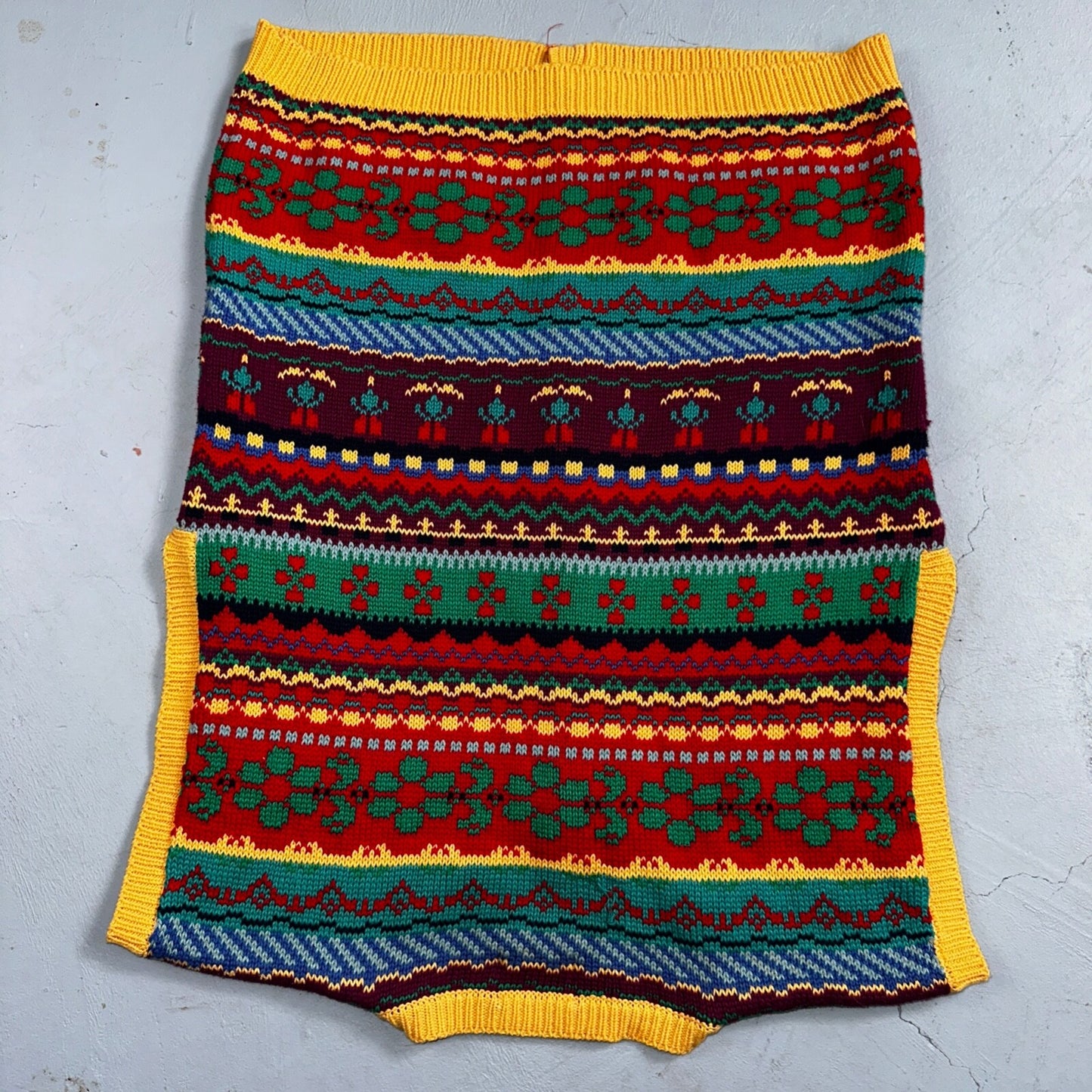 Allen Solly Womens Pullover Knit Sleeveless Cotton Vest Aztec Multicolor Crazy