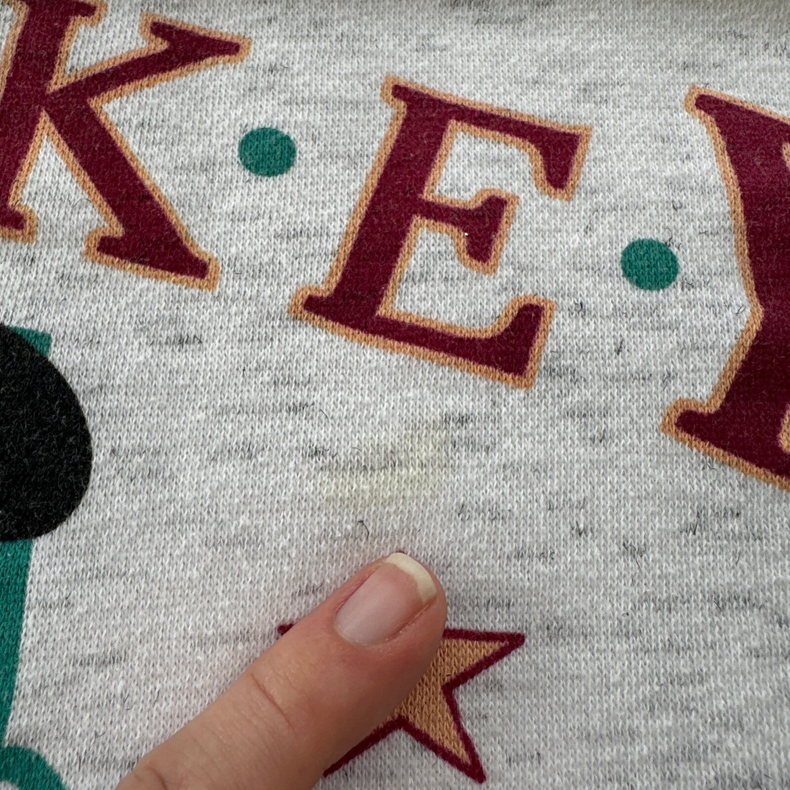 VTG 90s Disney Mickey Mouse Pullover Sweatshirt Crewneck Grey Mountain XL