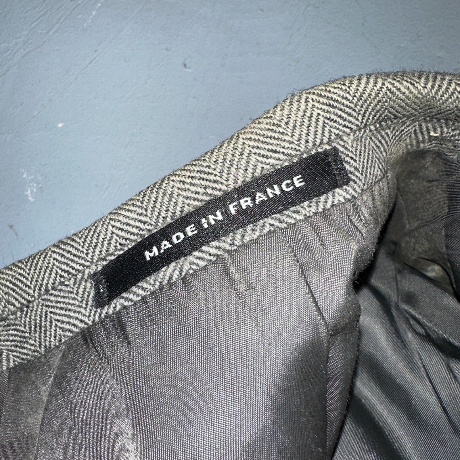 YSL Yves Saint Laurent Vintage Gray Tweed Jacket 38 Blazer Coat France Suit 80s