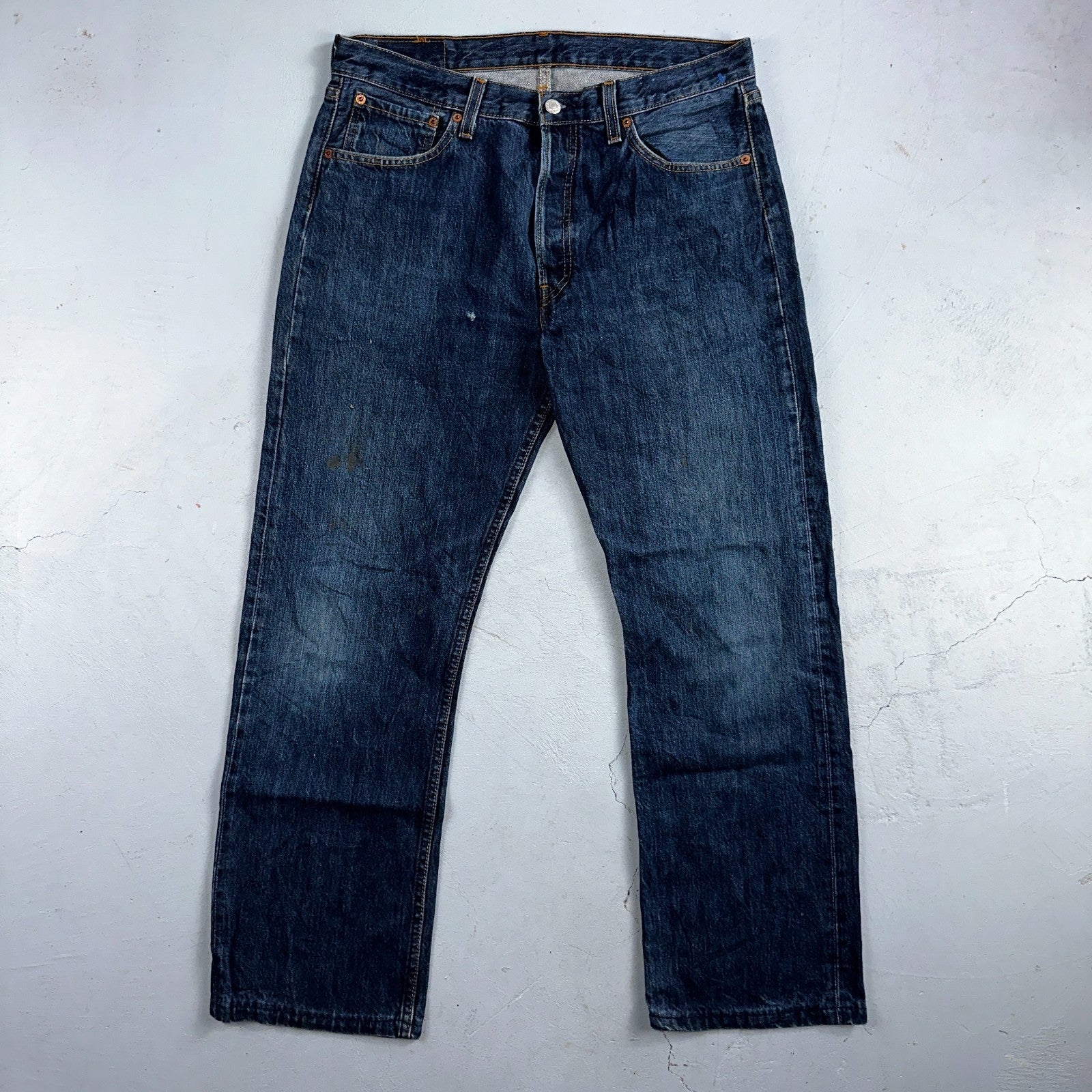 Levis 501 Vintage Y2K XX Straight Leg Jeans Blue Med Wash 34x32 Act 33x29