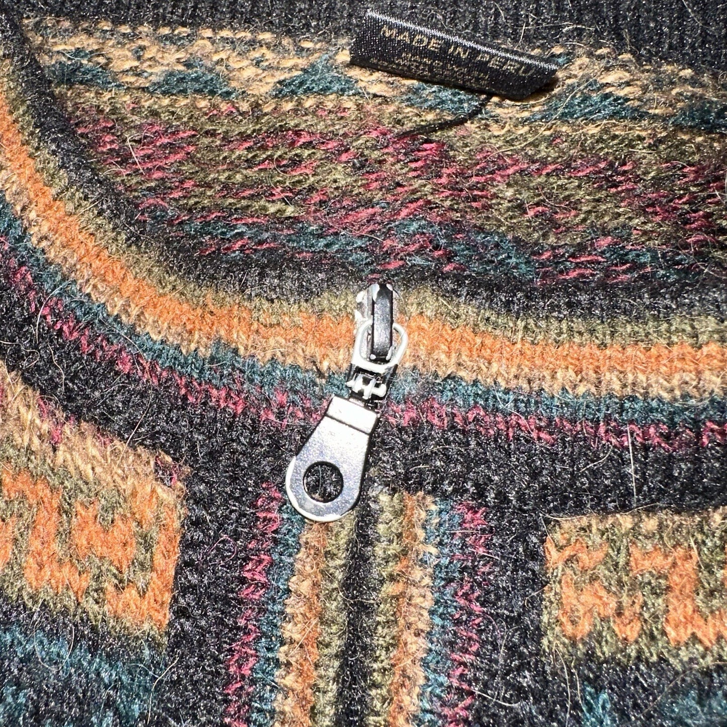 Icelandic style Alpaca wool sweater Vintage 80s 90s Artexo Pattern Crazy Cool