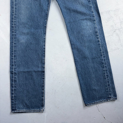 Levis 501 Y2K XX Straight Leg Jeans Blue VTG Med Wash 36x38 Act 33x33