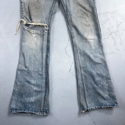 Levis 646 Vintage 70s USA Orange Tab Bootcut Flare Blue Bell Bottom Jeans 29x33