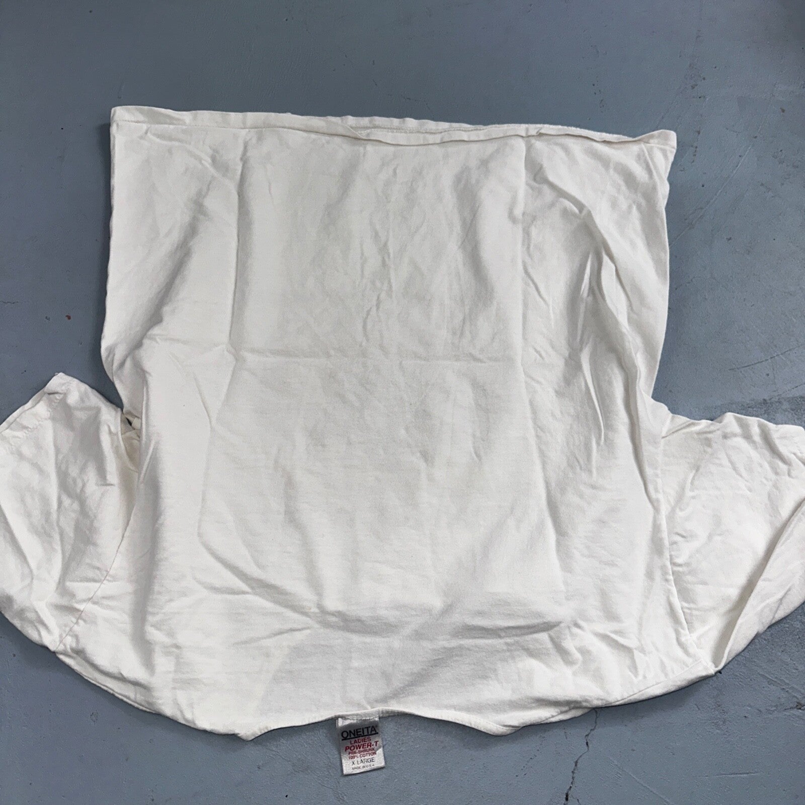 Oneita Palm Springs VTG T Shirt Ladies Power T XL White California Cactus