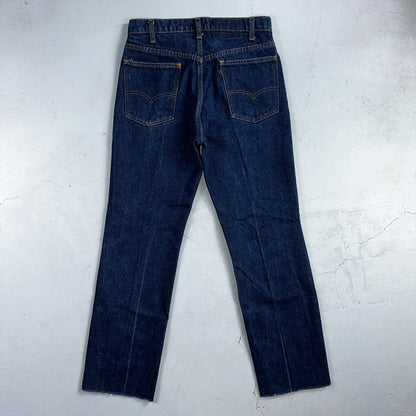 Levis 505 Vintage 80s USA Orange Tab Jeans 30x34 Blue Dark Wash 501 Act 29x28