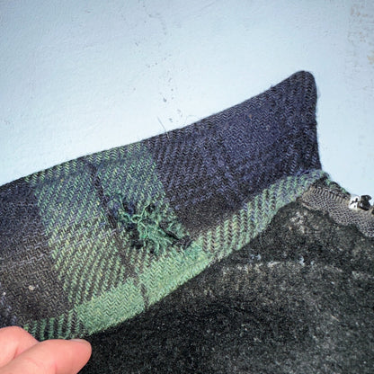 Vintage Codet Mens Shirt Jacket Plaid Blue Green Mackinaw Wool Shacket Size L