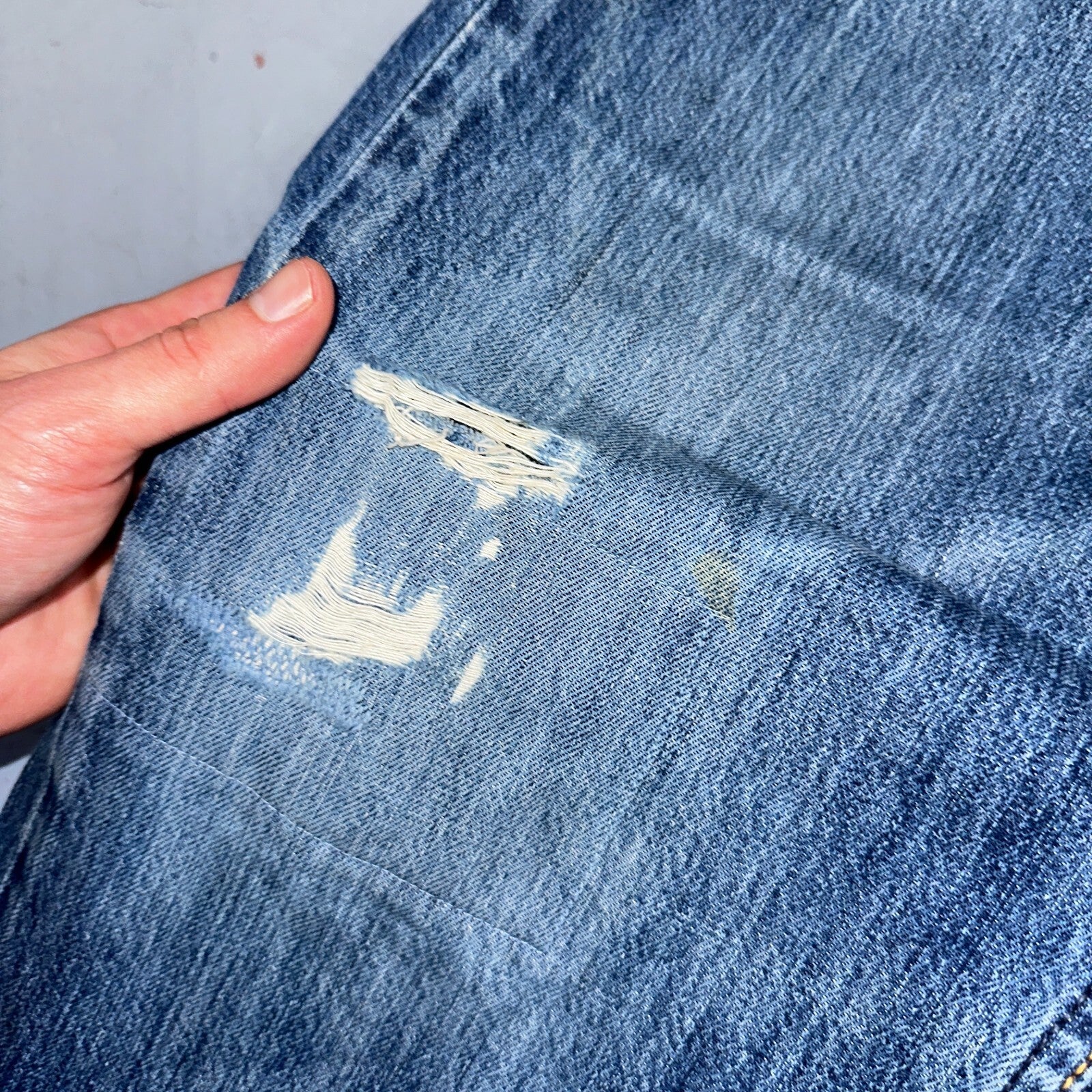 Levis 501 Vintage Y2K XX Straight Leg Jeans Blue Med Wash 34x34 Act 33x27