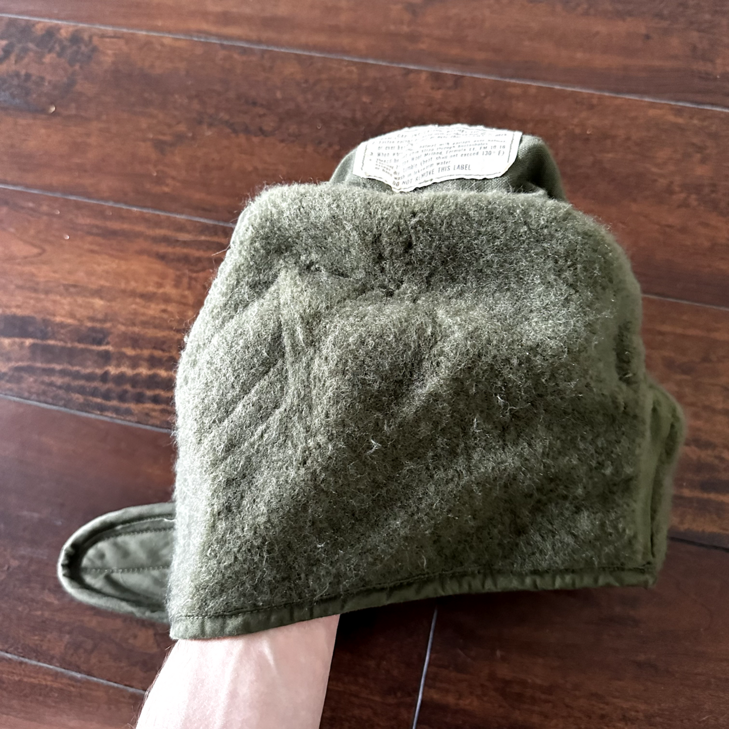 VTG 1960s Vietnam Era US Army Cold Weather Insulating Helmet Liner Cap Size 7