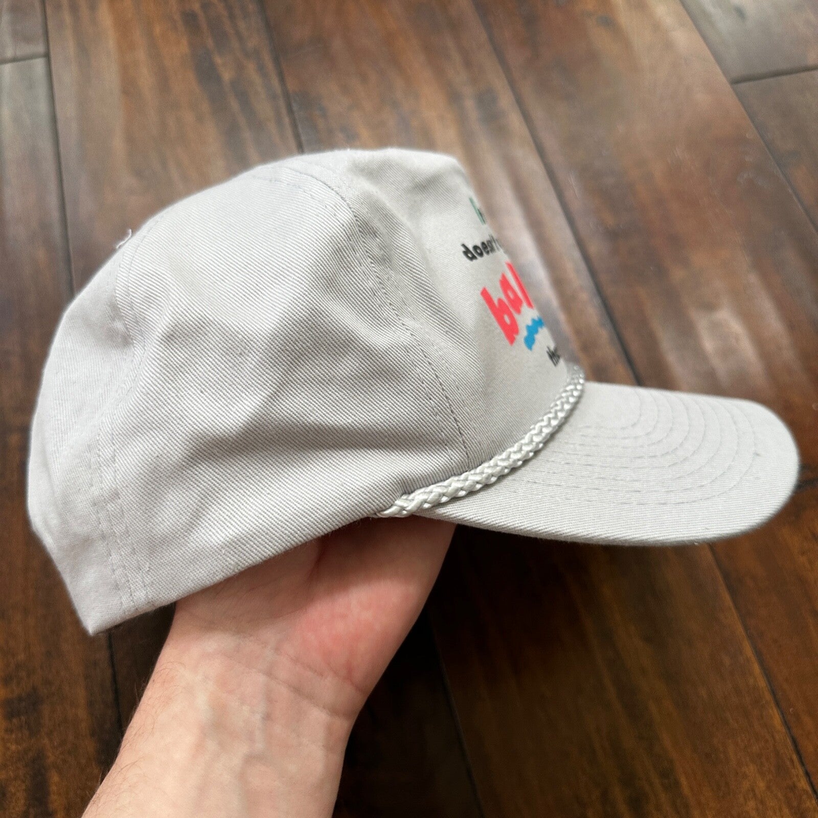 Funny VTG Hat Cap Snapback Balder Bald Joke Humor Adult Fun Gift Gag