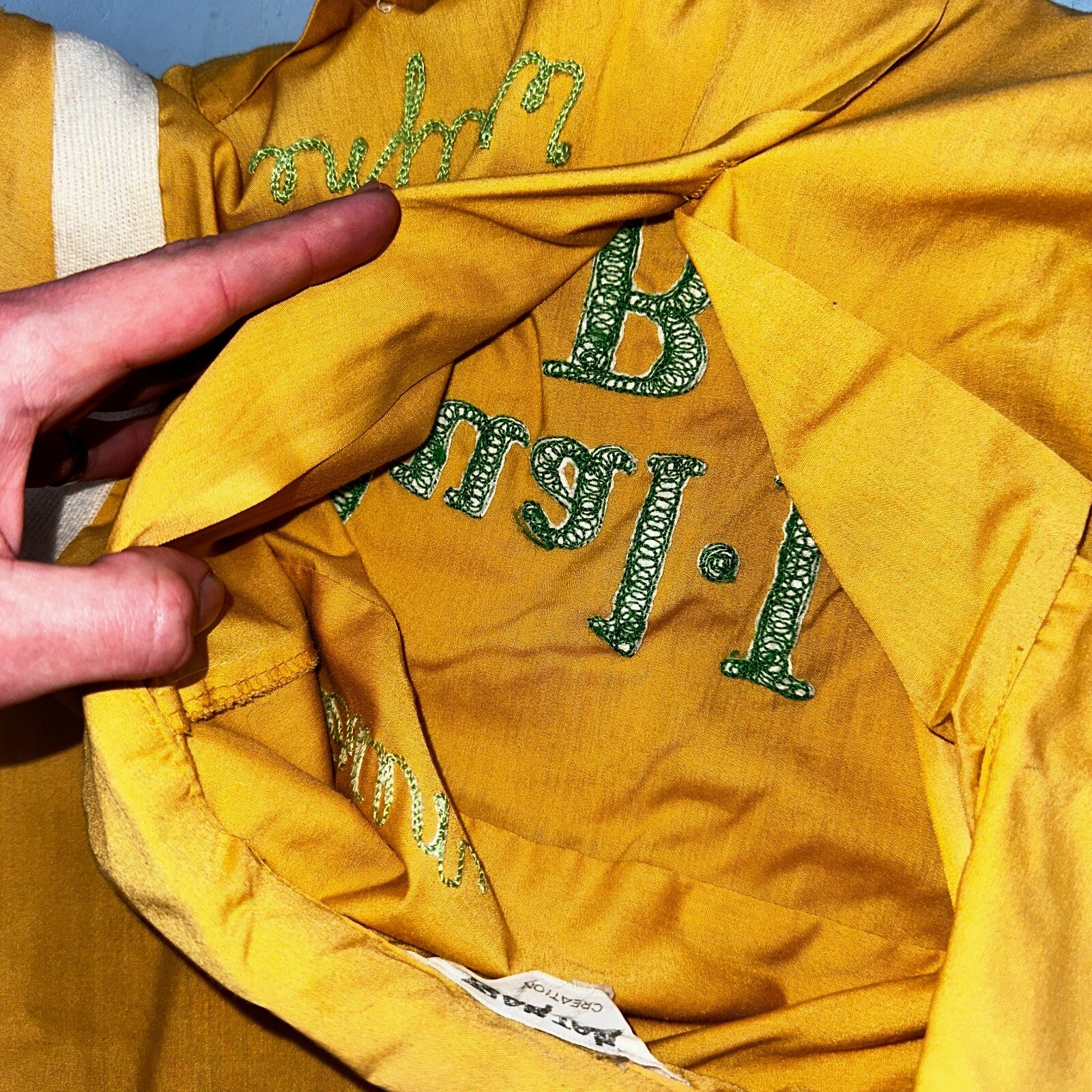 1960s Chain Stitch Bowling Shirt Nat Nast Hilton Salem Oregon 60s 70s Rockabilly