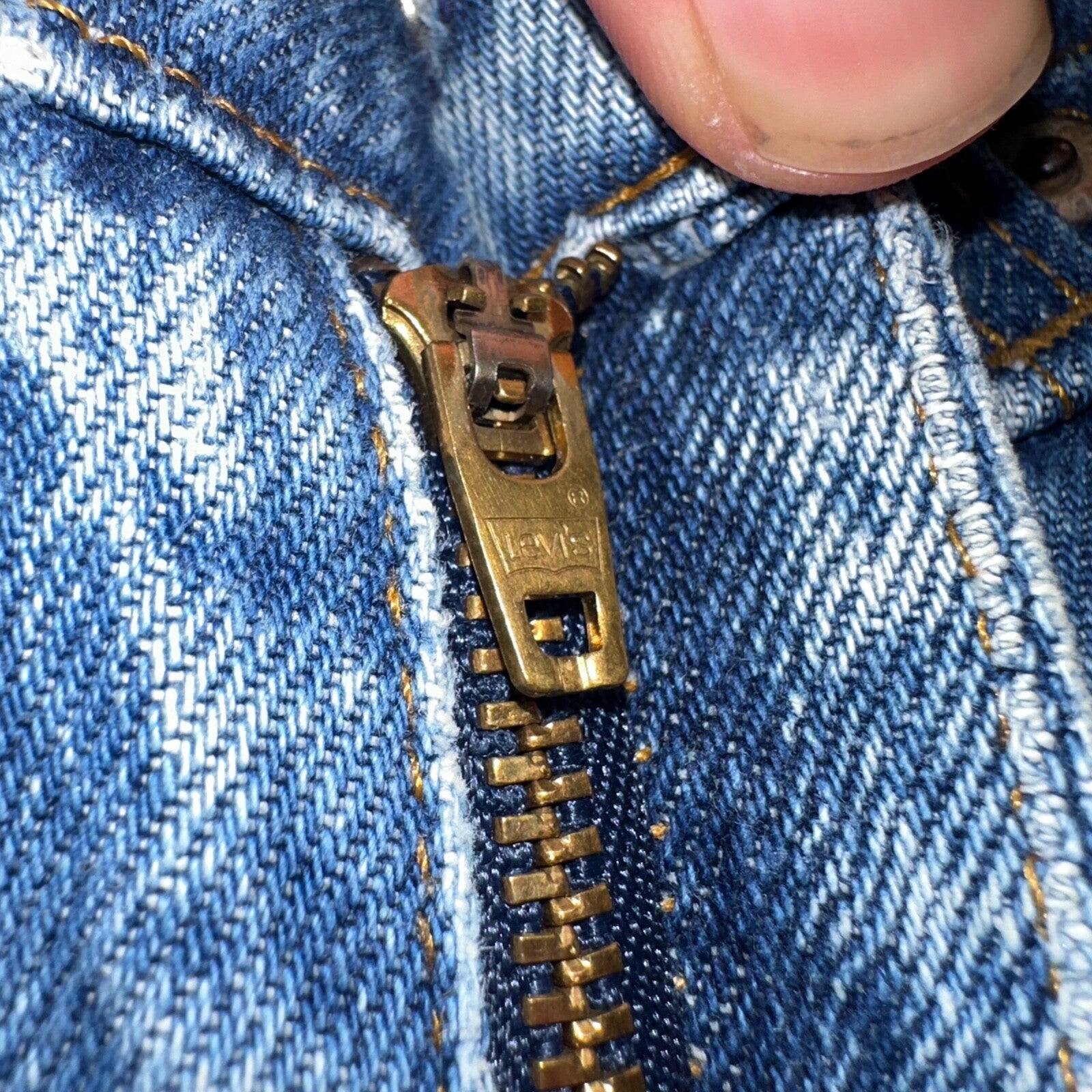 Levis 517 Vintage 80s USA Orange Tab Bootcut Flare Blue Worn Jeans Act 32x34