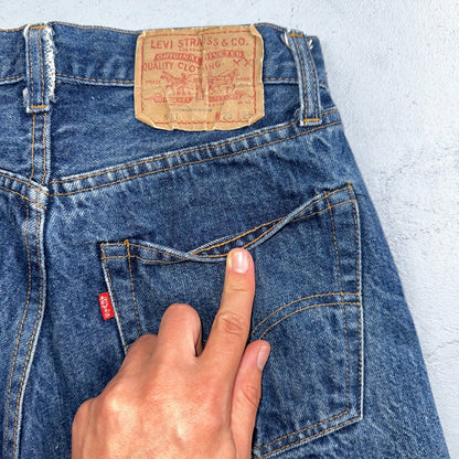 Levis 501 Vintage 80s Redline Selvedge USA XX Jeans Med Wash 29x29 Act 26x25