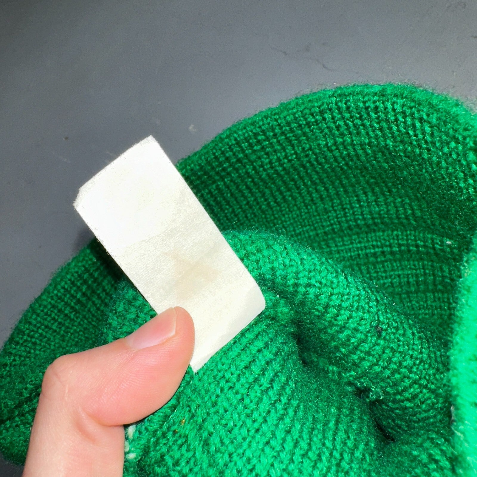 Vintage Wigwam Mills 100% Wool Ski Winter Gear Knit Beanie Hat Red & Blue USA