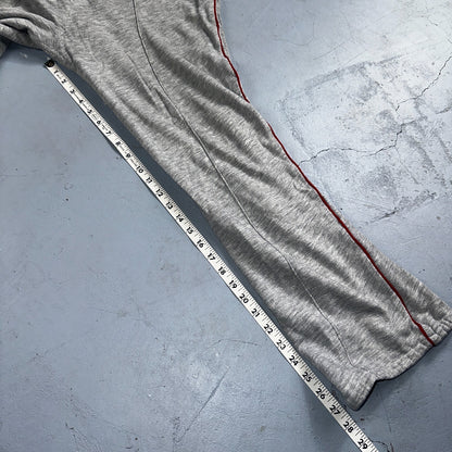 Nike Vintage 80s Sweatpants Large Gray Red Trim Blue Tag 1980s Cotton Jogger