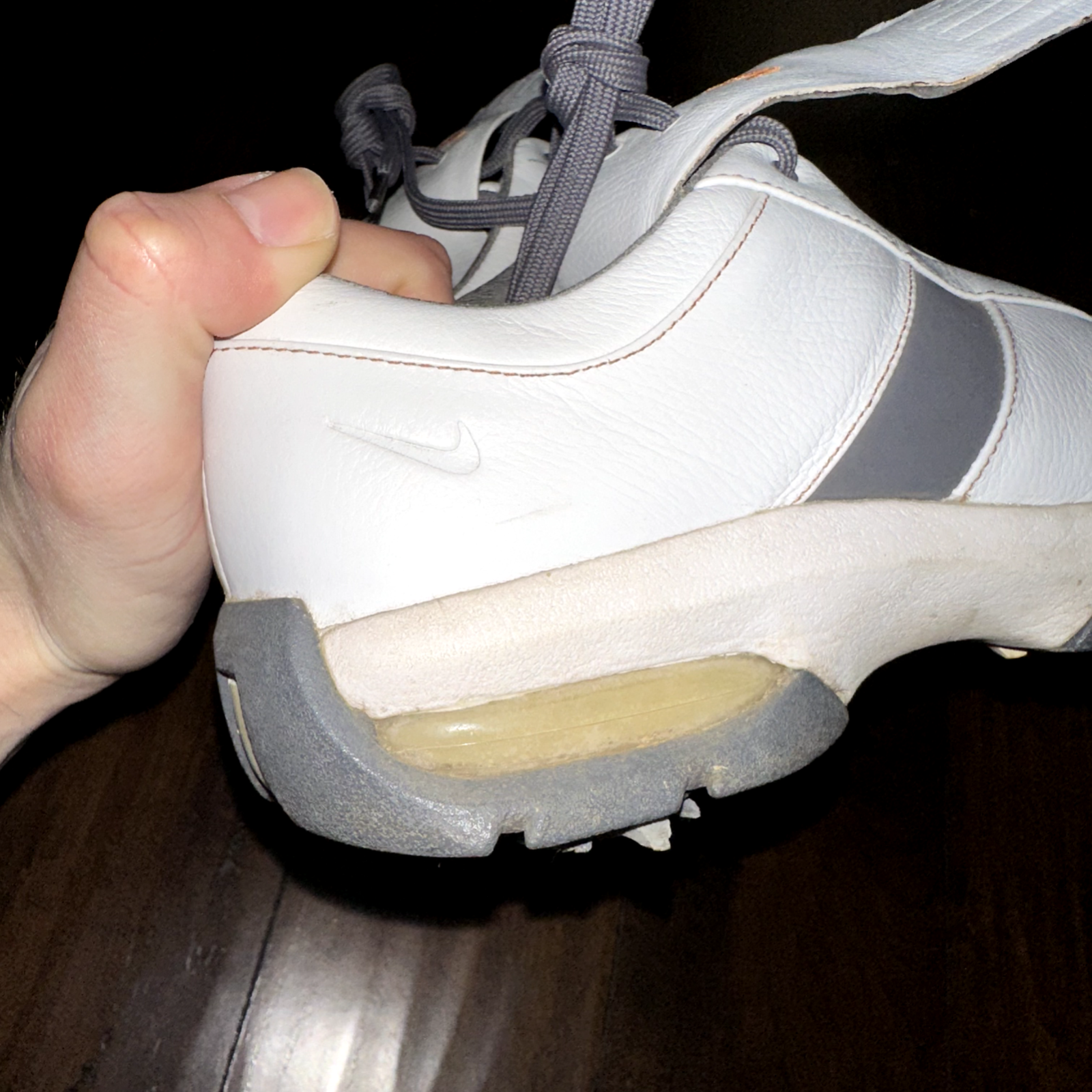 Womens Nike Sport Performance Golf Shoes Size 7 Spikes White VTG Y2K 309896-181