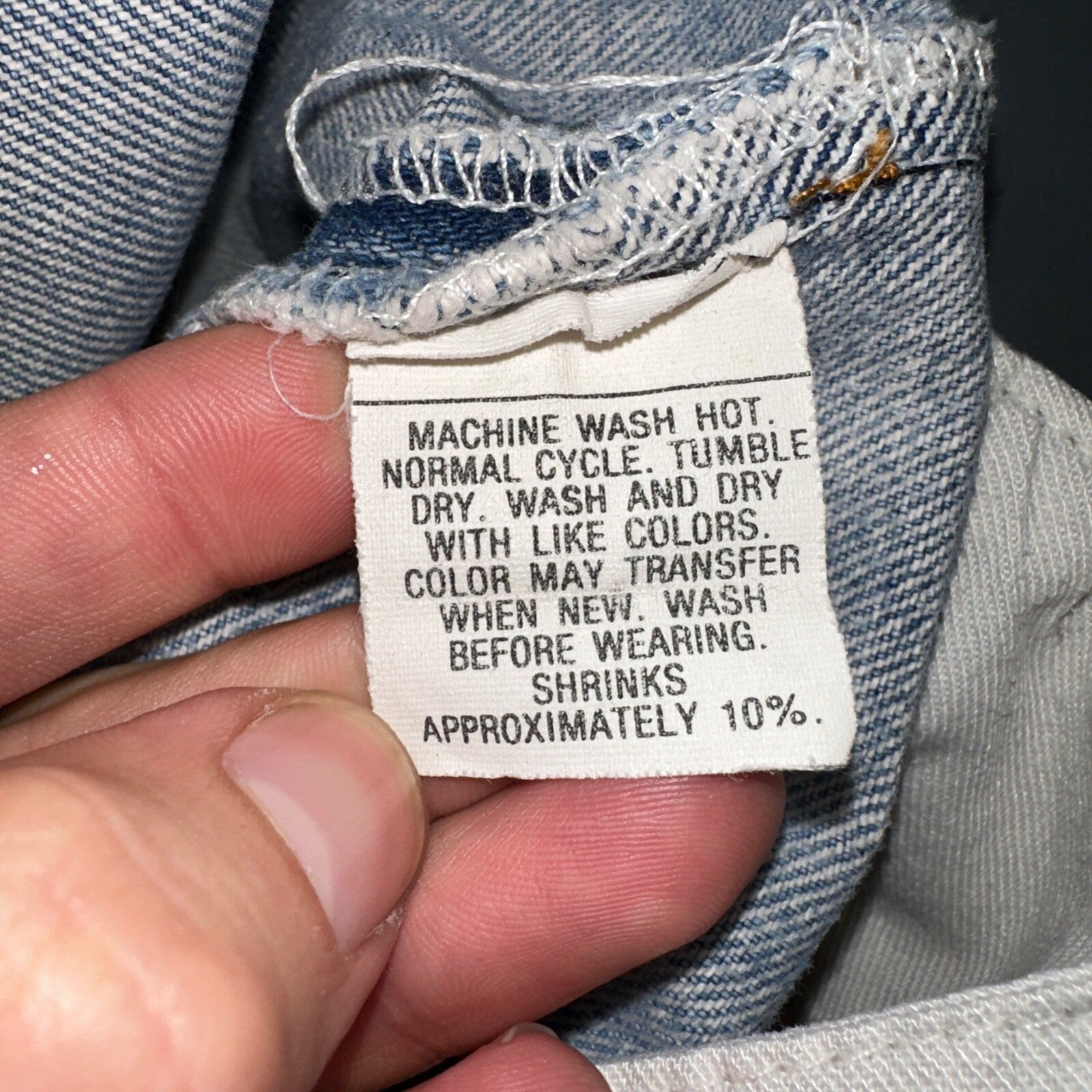 Levis 501 Vintage 80s USA XX 90s Straight Leg Jeans 33x36 Light Wash Act 30x31