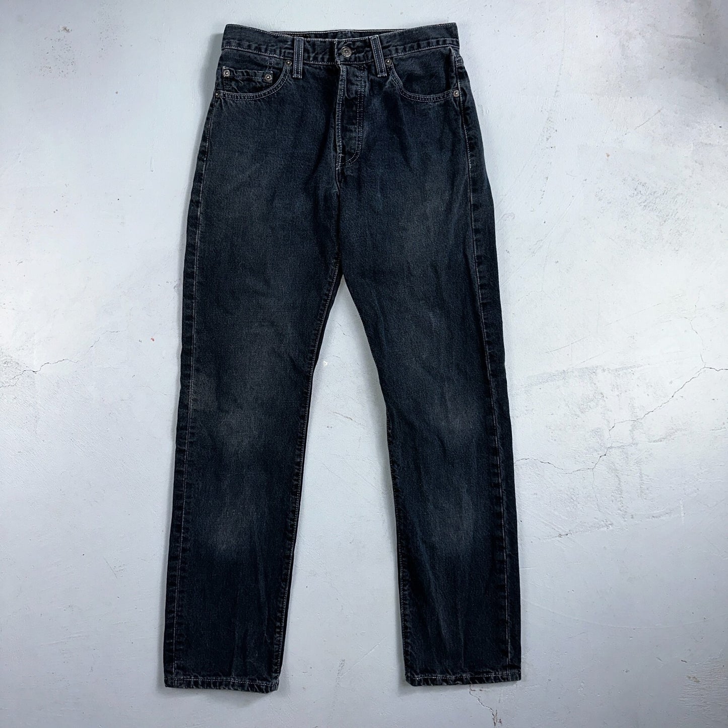 Levis 501 Vintage 90s Mexico Straight Leg Jeans 29x32 Y2K Dark Wash Act 28x31
