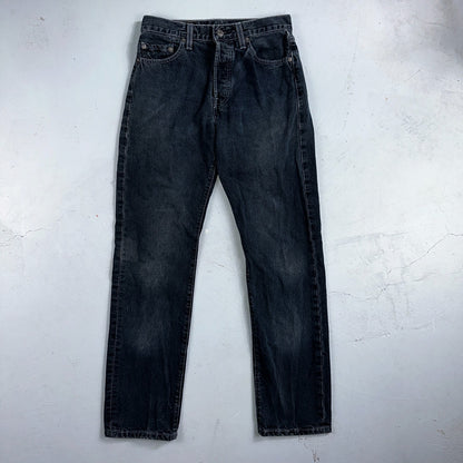 Levis 501 Vintage 90s Mexico Straight Leg Jeans 29x32 Y2K Dark Wash Act 28x31
