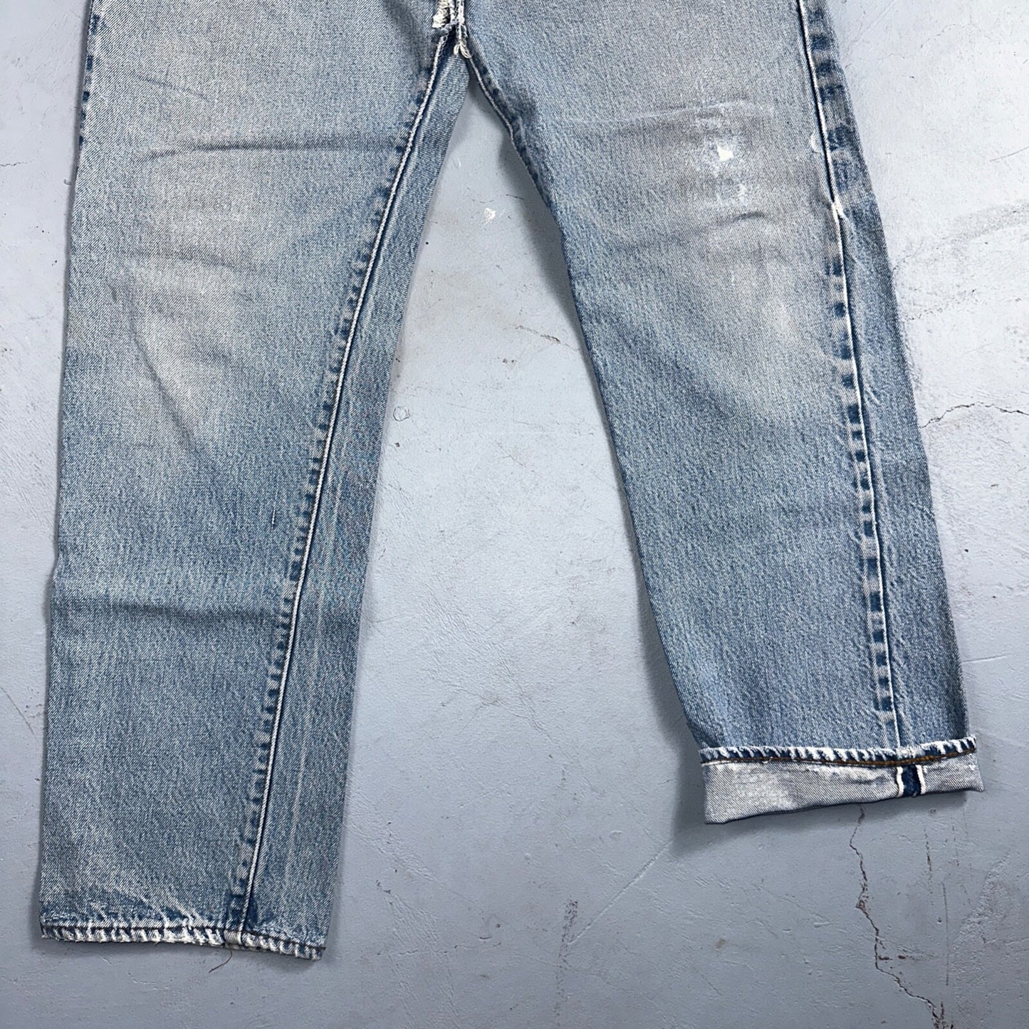 Levis 501 Vintage 80s Redline Selvedge USA XX Jeans Light Wash 32x30 Act 30x28