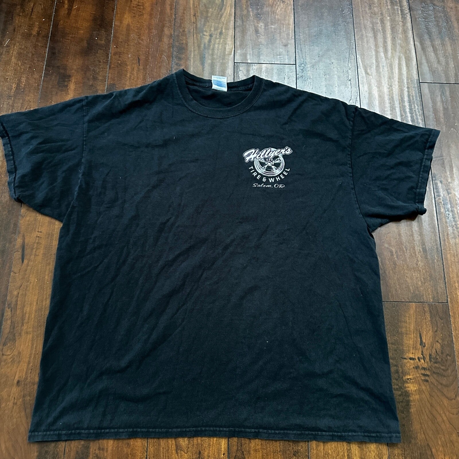 Salem Oregon VTG T Shirt Classic Cars Driving Old Nascar Antique Rim PDX Tire