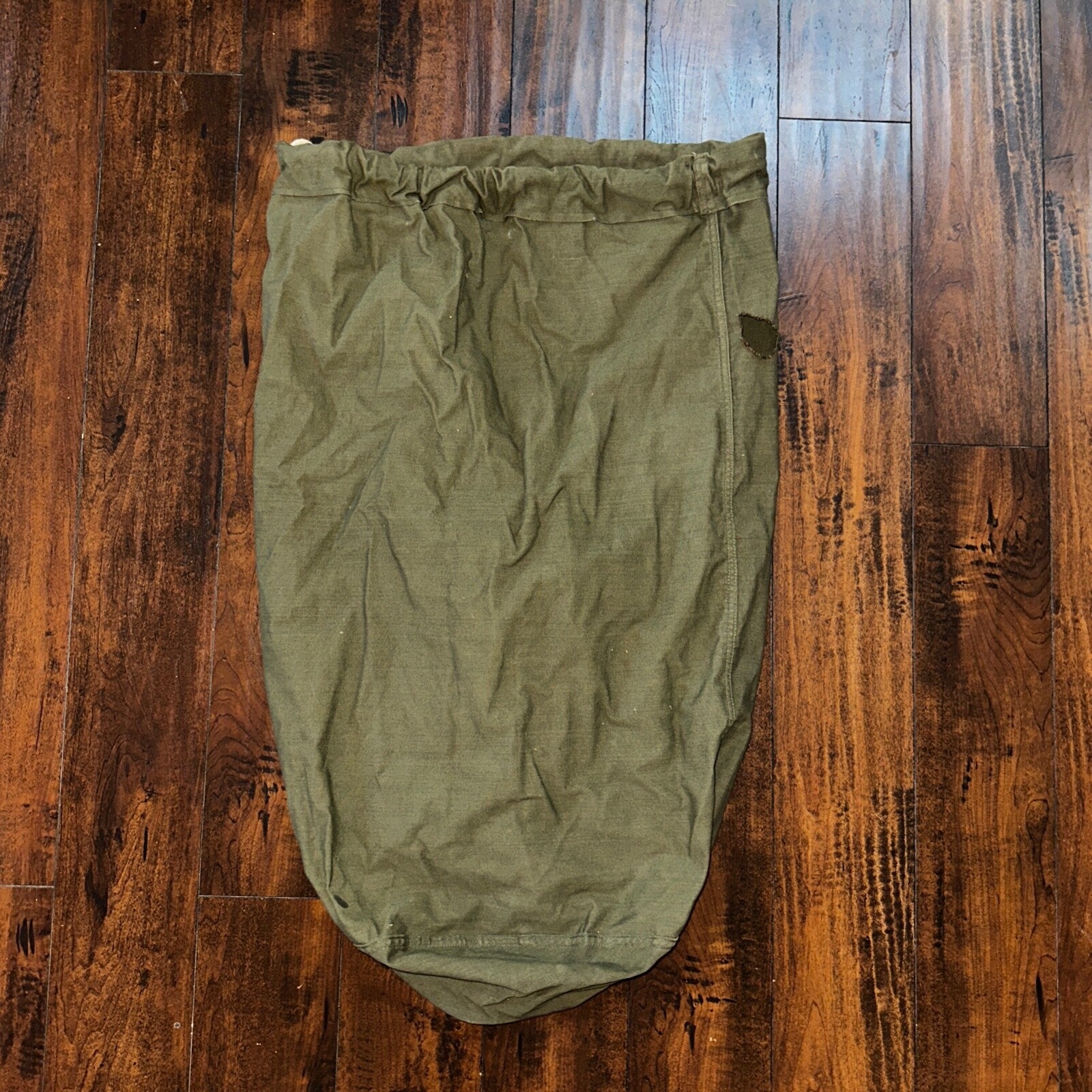 GENUINE MILITARY ISSUE US ARMY LAUNDRY OD GREEN LAUNDRY BAG USED POST WWII