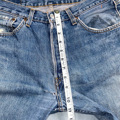 Levis 501 Vintage Y2K Europe Straight Leg Jeans 32x32 90s Med Wash Act 32x31