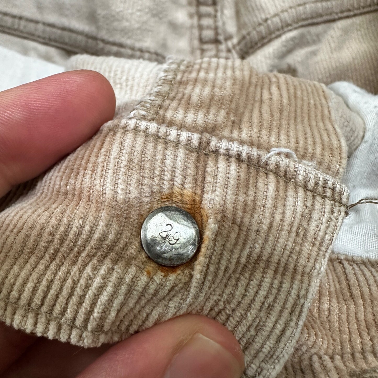 Levis 684 VTG Corduroy Pants Bell Bottom USA 30x27 Boot Cut 1970s 70s Beige