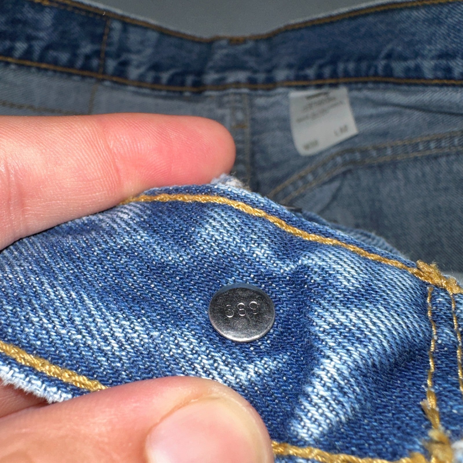 Levis 501 Vintage Y2K 90s XX Straight Leg Jeans Blue Light Wash 30x32 Act 29x31