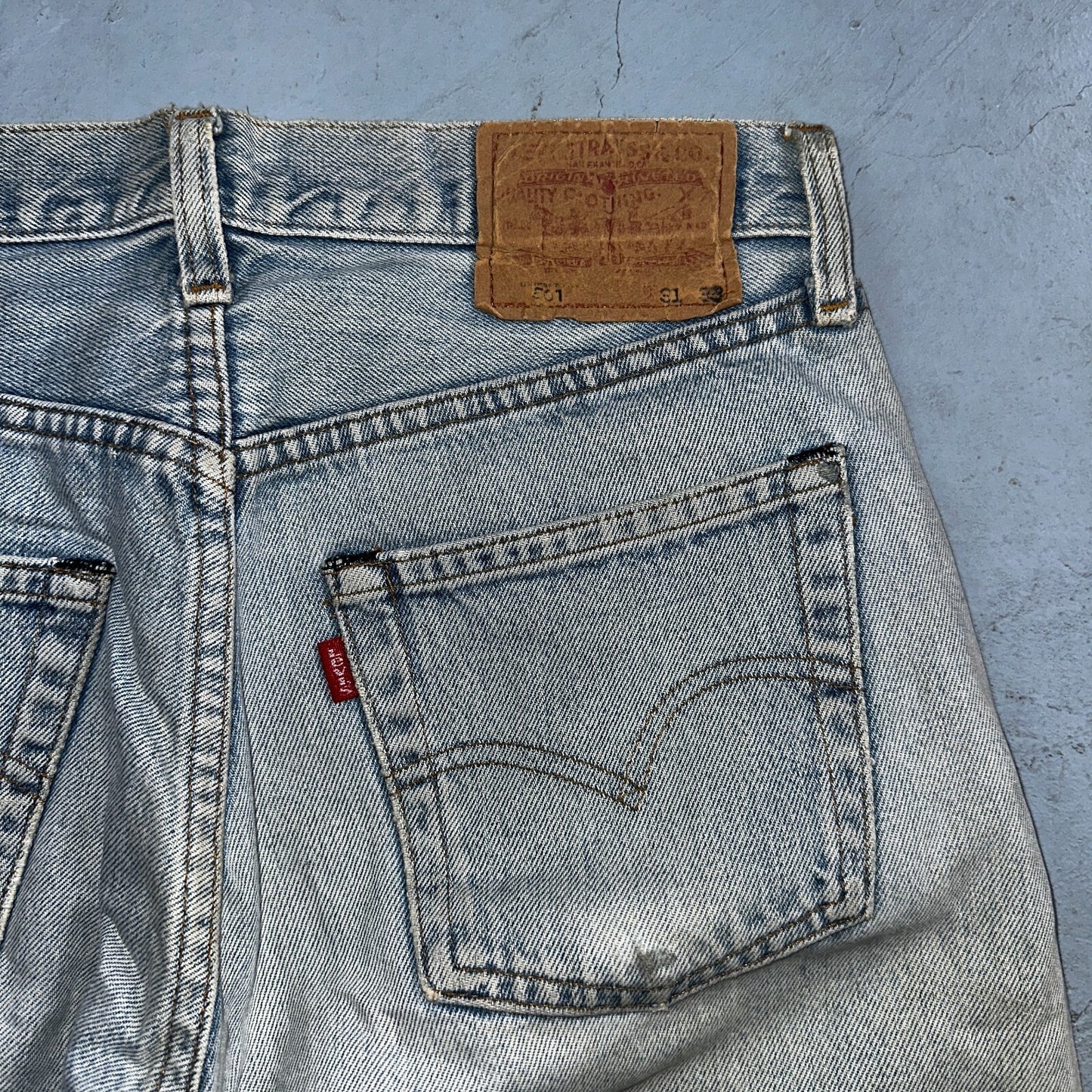 Levis 501 Vintage 80s Redline Selvedge USA XX Jeans Light Wash 1980s Act 30x26