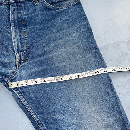 Levis 517 Vintage 90s Canada Orange Tab Bootcut Flare Blue Worn Jeans Act 38x30
