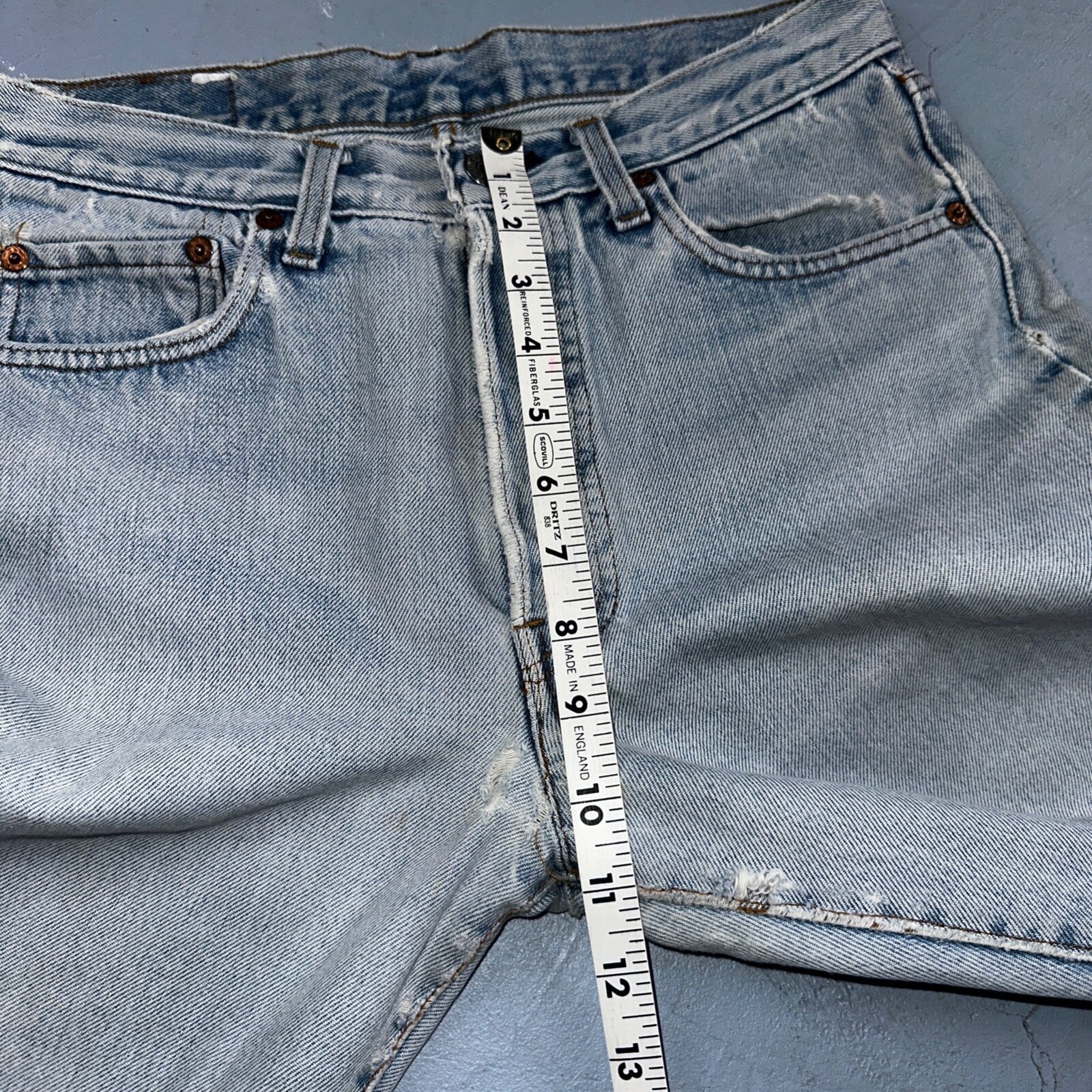 Levis 501 Vintage 80s Redline Selvedge USA XX Jeans Light Wash 66 Act 28x31